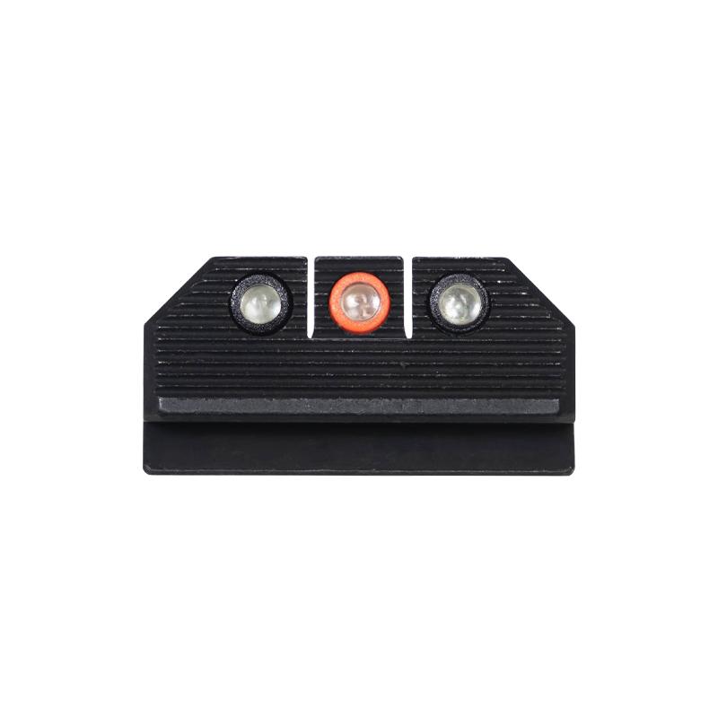 Night Fision Optics Ready Stealth Night Sight Set Orange Front Black Back for Ruger Max 9 3 Night Fision Optics Ready Stealth Night Sight Set Orange Front Black Back for Ruger Max 9