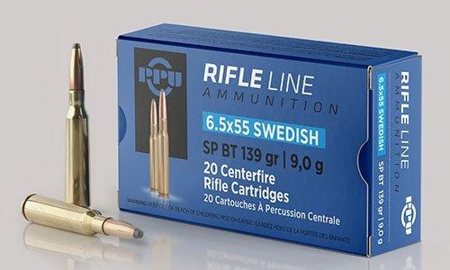 PPU Rifle Ammunition 7.5mm x 55 Swiss 174 gr FMJ-BT 2525 fps 20/ct 3 PPU Rifle Ammunition 7.5mm x 55 Swiss 174 gr FMJ-BT 2525 fps 20/ct