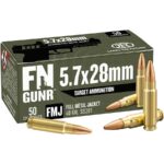 https3A2F2Fmedia.chattanoogashooting.com2Fimages2Fproduct2FRJ107000322FFN GUNR SS201 5 7X28MM Ammo Target 40gr 50rd RJ10700032