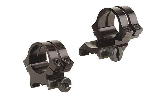 Weaver Quad Lock Detachable Scope Rings 1" High Extension - Black 3 Weaver Quad Lock Detachable Scope Rings 1" High Extension - Black