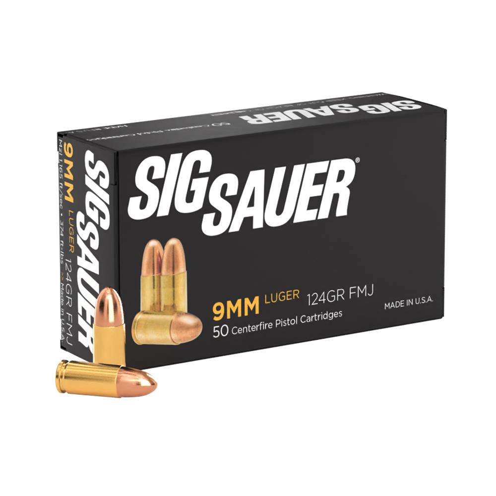 Sig Elite Performance Handgun Ammunition 9mm Luger 124gr FMJ 50/ct 3 Sig Elite Performance Handgun Ammunition 9mm Luger 124gr FMJ 50/ct