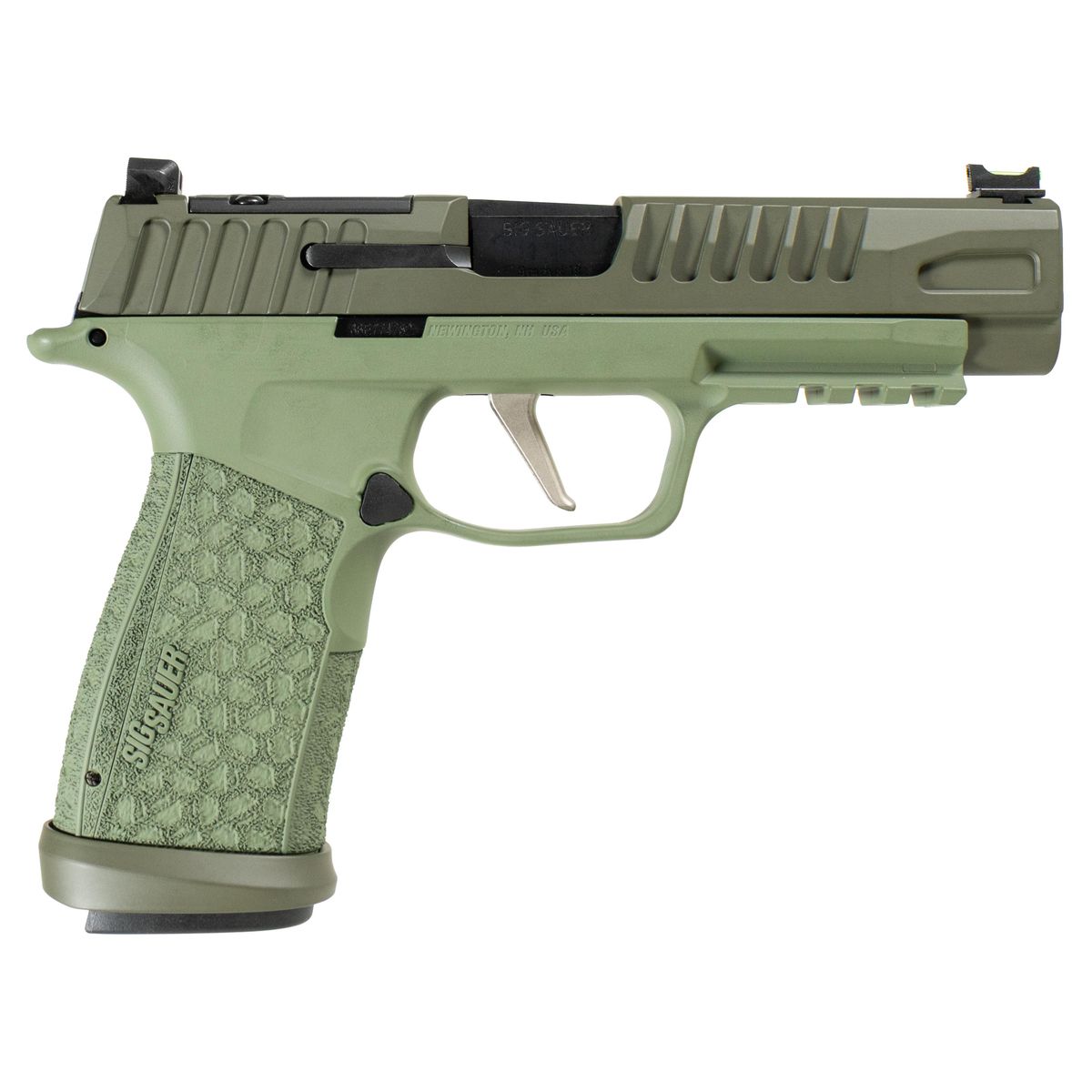 Sig Sauer P365 Fuse Two-Tone ODG Handgun 9mm Luger 21(2)&17(1)rd Magazines 4.3" Barrel LXG Front Optic Sight 3 Sig Sauer P365 Fuse Two-Tone ODG Handgun 9mm Luger 21(2)&17(1)rd Magazines 4.3" Barrel LXG Front Optic Sight
