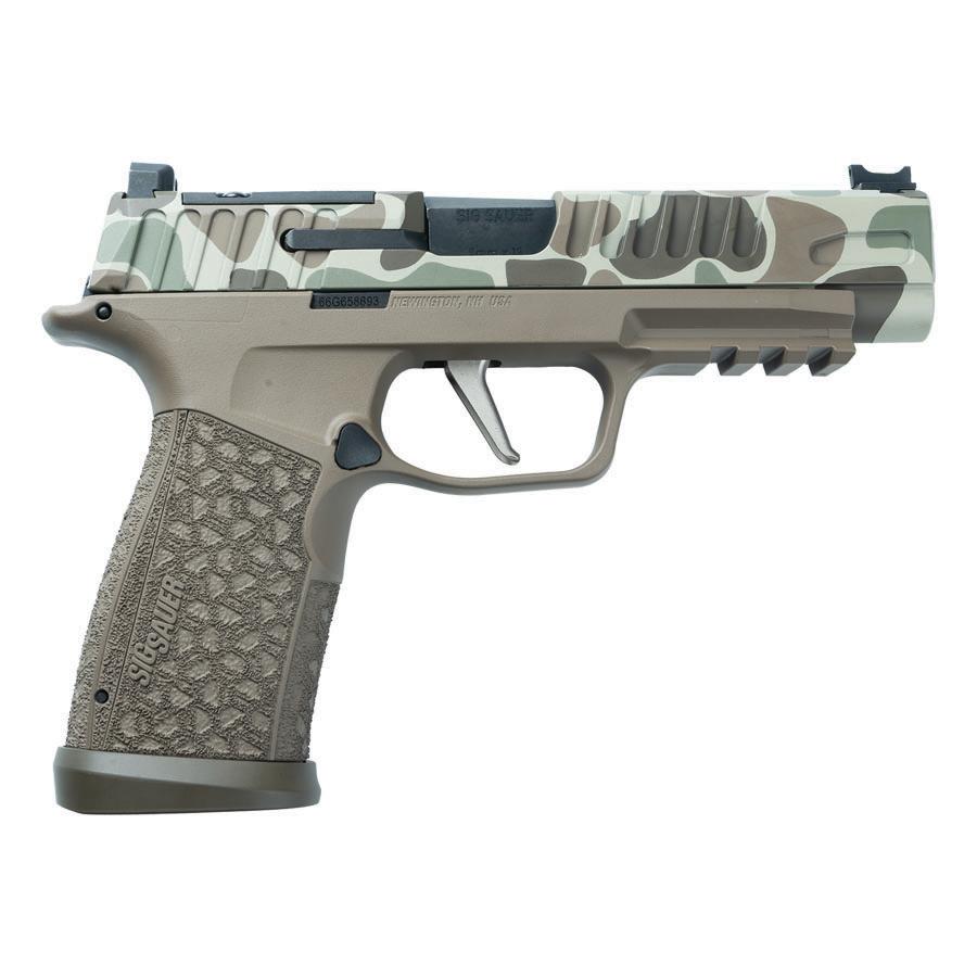 Sig Sauer P365 Fuse Duck Camo 2 Handgun 9mm Luger 21(2)&17(1)rd Magazines 4.3" Barrel LXG Front Optic Sight 3 Sig Sauer P365 Fuse Duck Camo 2 Handgun 9mm Luger 21(2)&17(1)rd Magazines 4.3" Barrel LXG Front Optic Sight