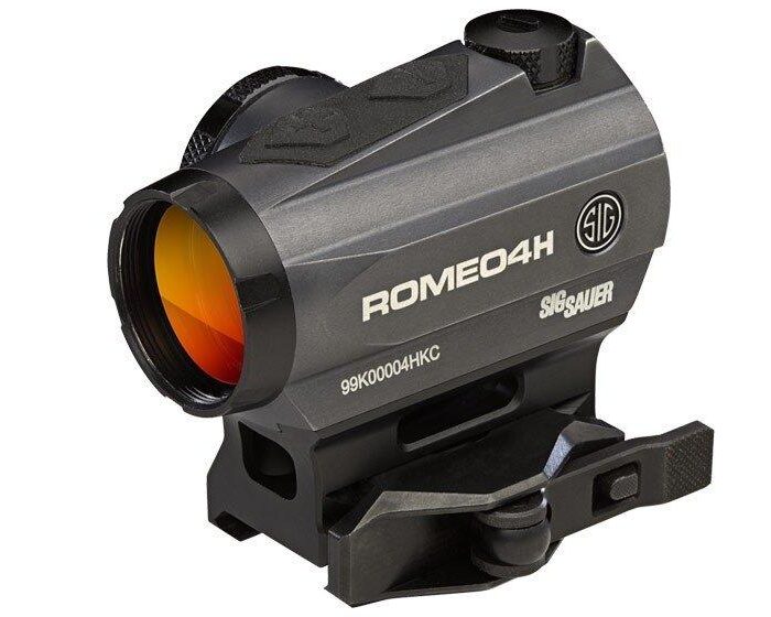 Cart 4 Sig Sauer ROMEO4H Red Dot Sight - 1x30mm 2 MOA Red Dot Ballistic Circle Dot Reticle Graphite