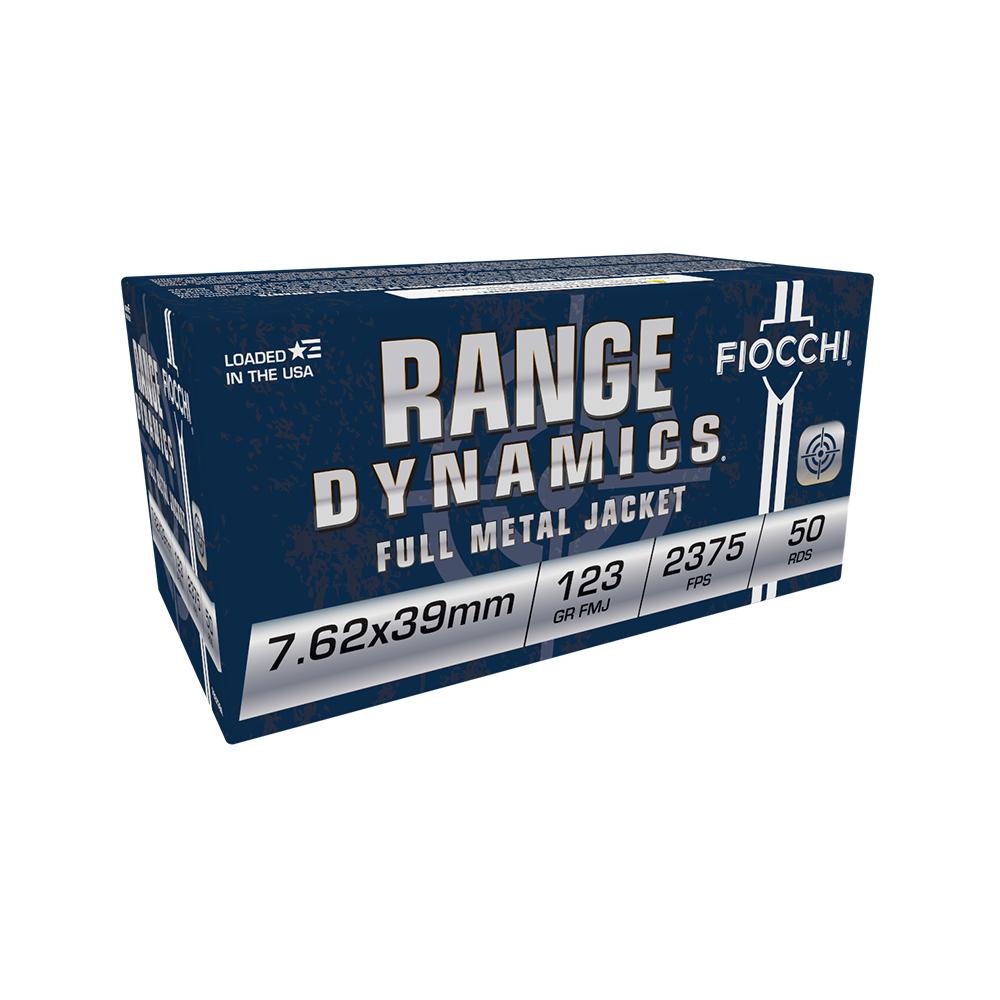 Fiocchi Range Dynamics Centerfire Rifle Ammunition 7.62x39mm 123 gr FMJ 2375 fps 50/ct 3 Fiocchi Range Dynamics Centerfire Rifle Ammunition 7.62x39mm 123 gr FMJ 2375 fps 50/ct
