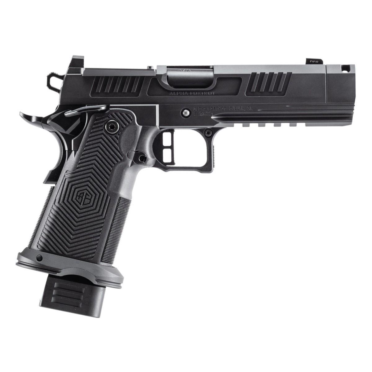 AF1911-ROMULUS 9MM 10Rd Magazine (5) 4.25" MOS Optic Cut Press In Compensated Ramped Bull Barrel DLC BLK 3 AF1911-ROMULUS 9MM 10Rd Magazine (5) 4.25" MOS Optic Cut Press In Compensated Ramped Bull Barrel DLC BLK
