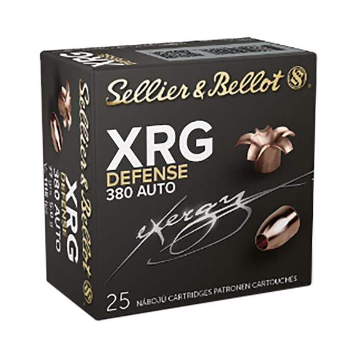 Cart 2 Sellier & Bellot XRG Defense Handgun Ammunition 380 ACP 77gr HP 1116 fps 25/ct