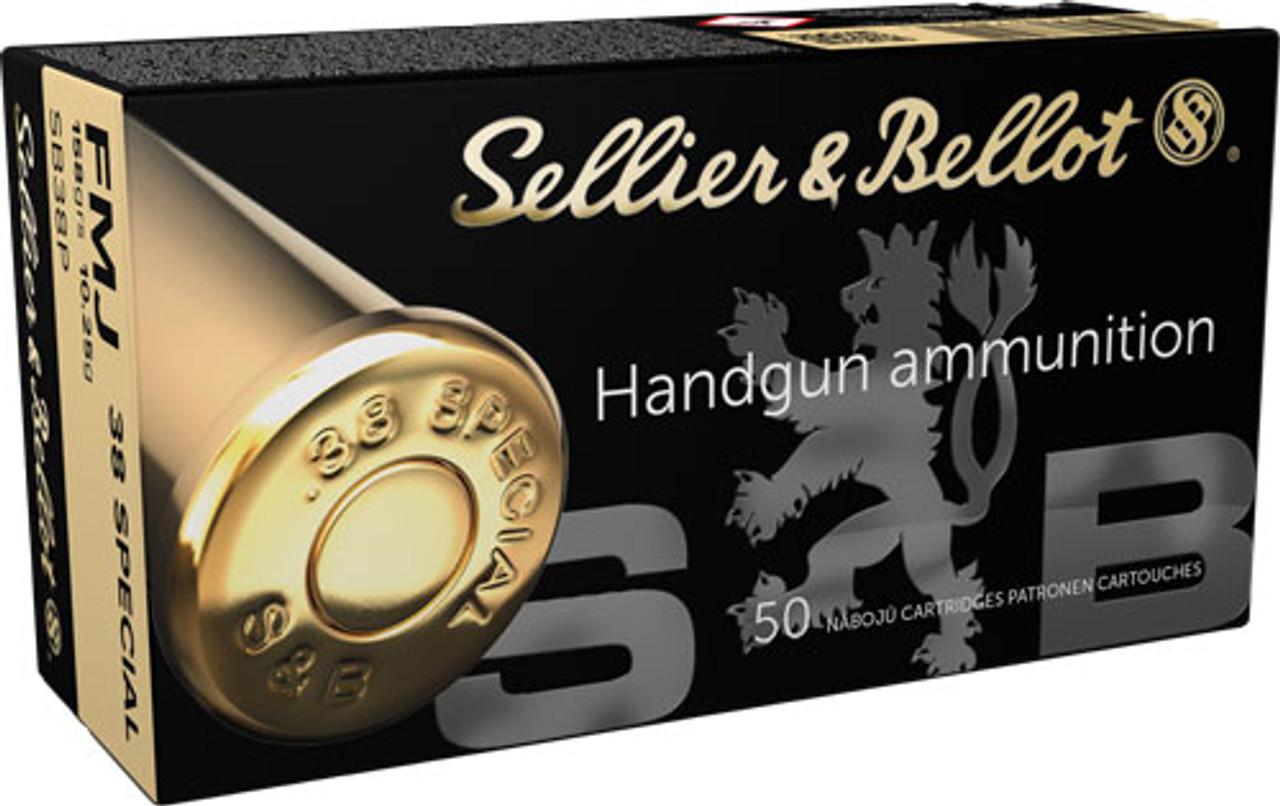 Sellier & Bellot Pistol & Revolver Ammo .38 Special 158 gr FMJ 50/ct 3 Sellier & Bellot Pistol & Revolver Ammo .38 Special 158 gr FMJ 50/ct