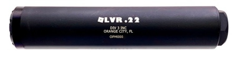 DIVISION 3 INC OLVR .22 SUPPRESSOR 22LR BLACK 1/2x28 3 DIVISION 3 INC OLVR .22 SUPPRESSOR 22LR BLACK 1/2x28