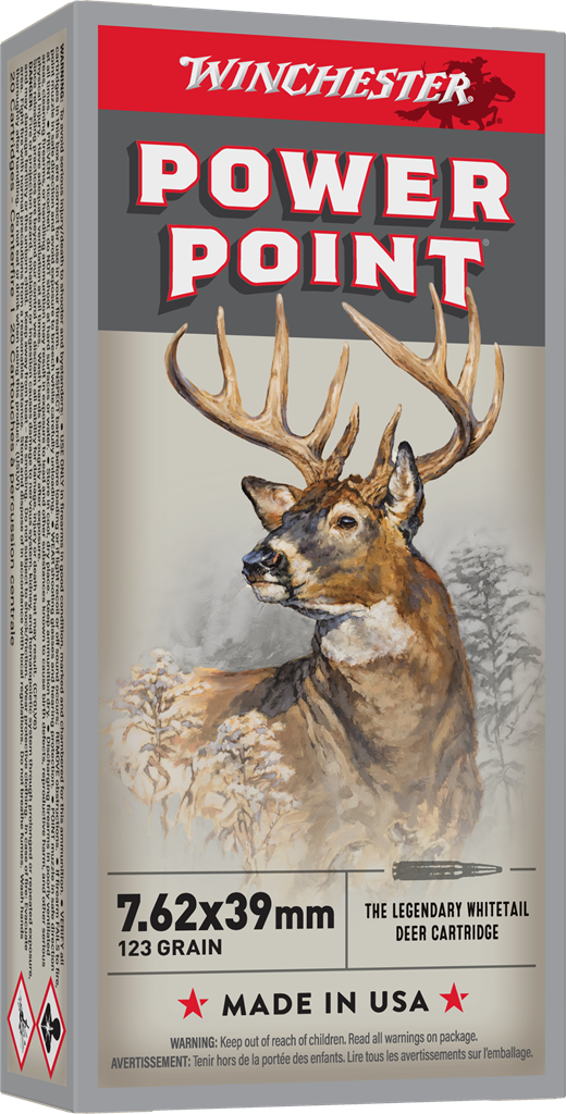 WINCHESTER 7.62X39 123GR SP 20RD