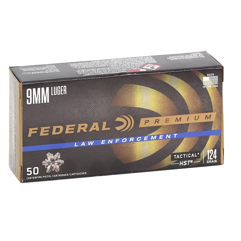 FEDERAL PREM 9MM 124GR HST JHP 50RD BX 1000RD CASE 3 FEDERAL PREM 9MM 124GR HST JHP 50RD BX 1000RD CASE