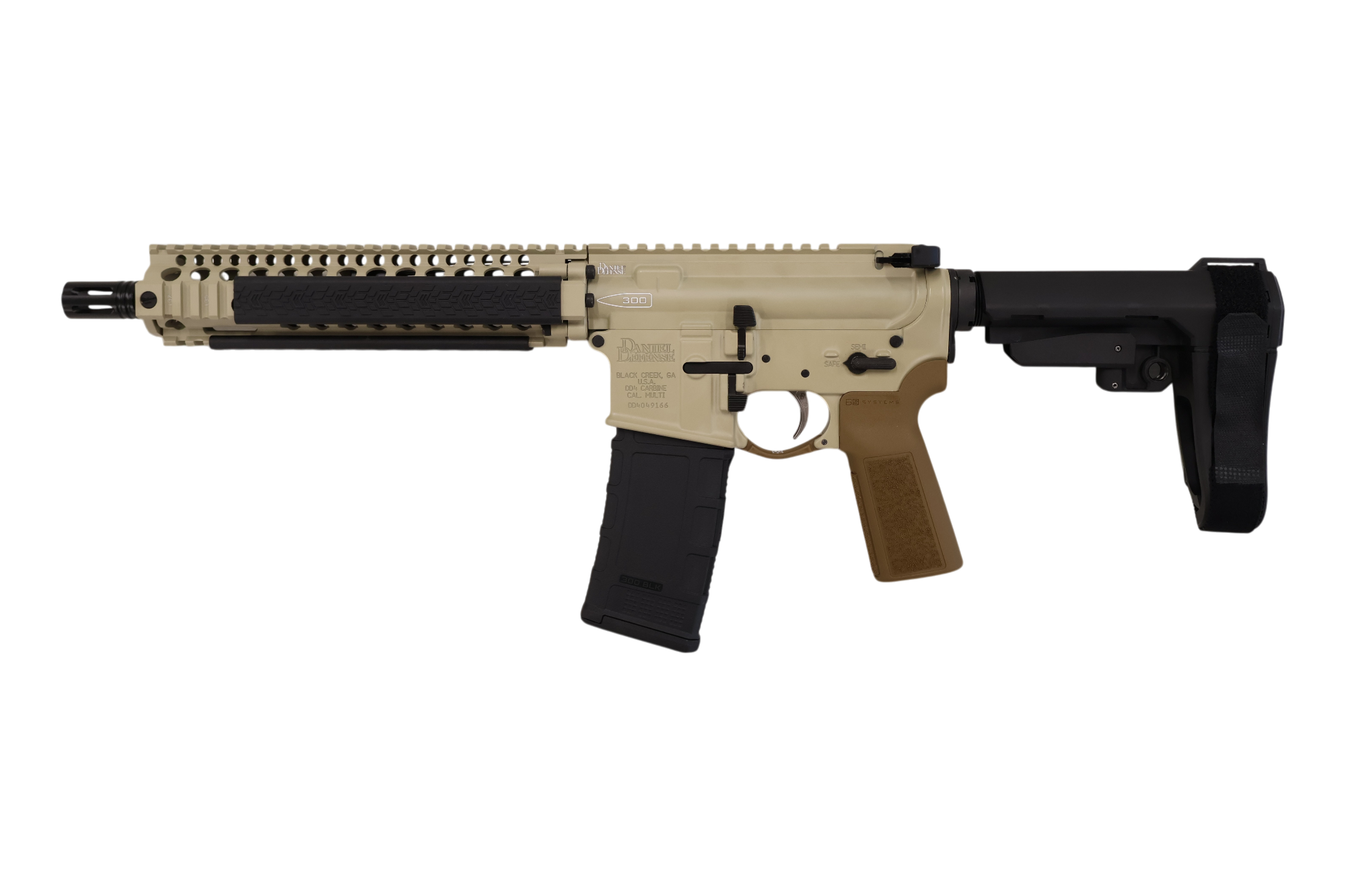 DANIEL DEFENSE MK18 ELITE 300BLK PISTOL 10.3" FDE SB TACTICAL BRACE 1-30RD MAG 3 DANIEL DEFENSE MK18 ELITE 300BLK PISTOL 10.3" FDE SB TACTICAL BRACE 1-30RD MAG