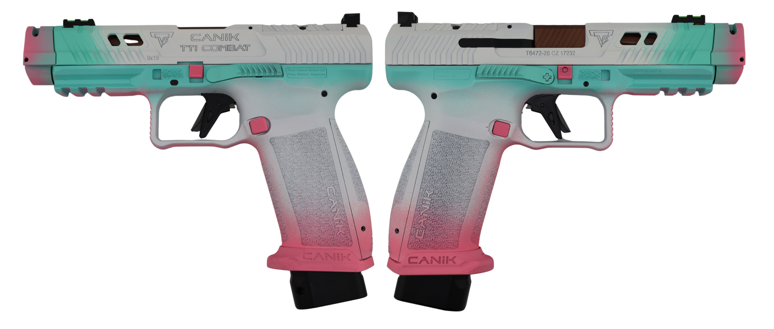 CANIK TTI COMBAT SMOKE TROPICAL 9MM PISTOL 4.6" 2-18RD