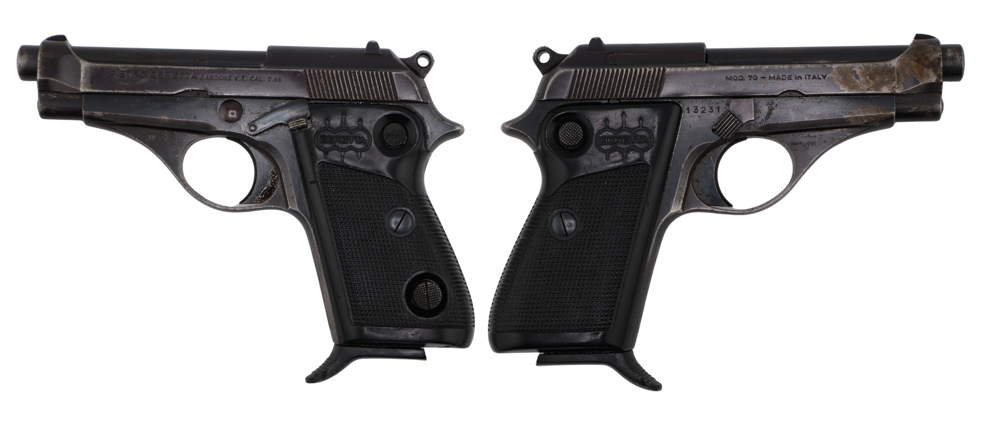 BERETTA M70 SURPLUS 32ACP PISTOL BLUED, BUTTON SAFETY, GRADE 1 C&R 3 BERETTA M70 SURPLUS 32ACP PISTOL BLUED, BUTTON SAFETY, GRADE 1 C&R