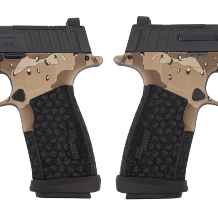 SIG SAUER P365 FUSE 9MM 4.3" CHOCOLATE CHIP CAMO O.R. 1-17RD, 2-21RD