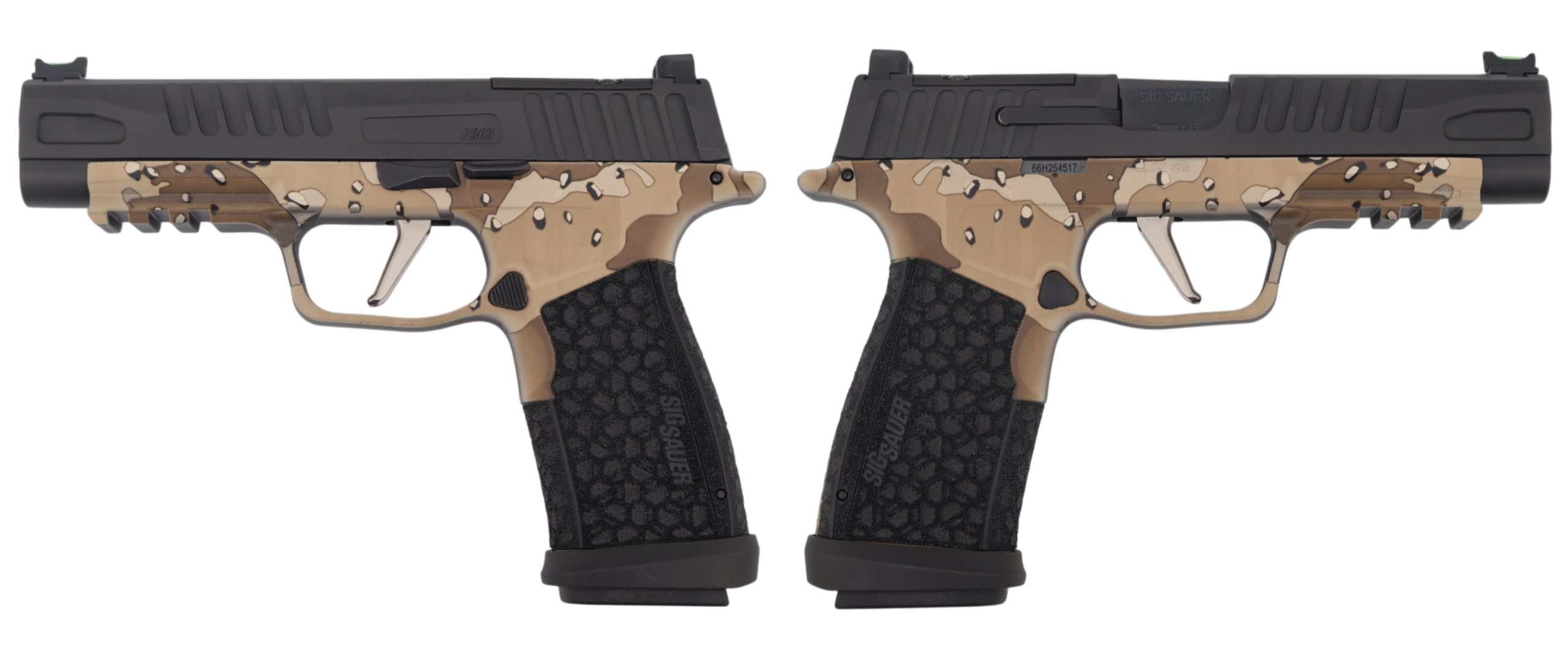 SIG SAUER P365 FUSE 9MM 4.3" CHOCOLATE CHIP CAMO O.R. 1-17RD, 2-21RD 3 SIG SAUER P365 FUSE 9MM 4.3" CHOCOLATE CHIP CAMO O.R. 1-17RD, 2-21RD