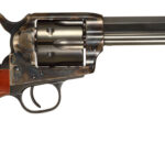 Taylors & Company 556105 1873 Cattleman Drifter 357 Mag Caliber with 5.50" Blued Finish Barrel, 6rd Capacity Blued Finish Cylinder, Color Case Hardened Finish Steel Frame & Walnut Grip 1 101000