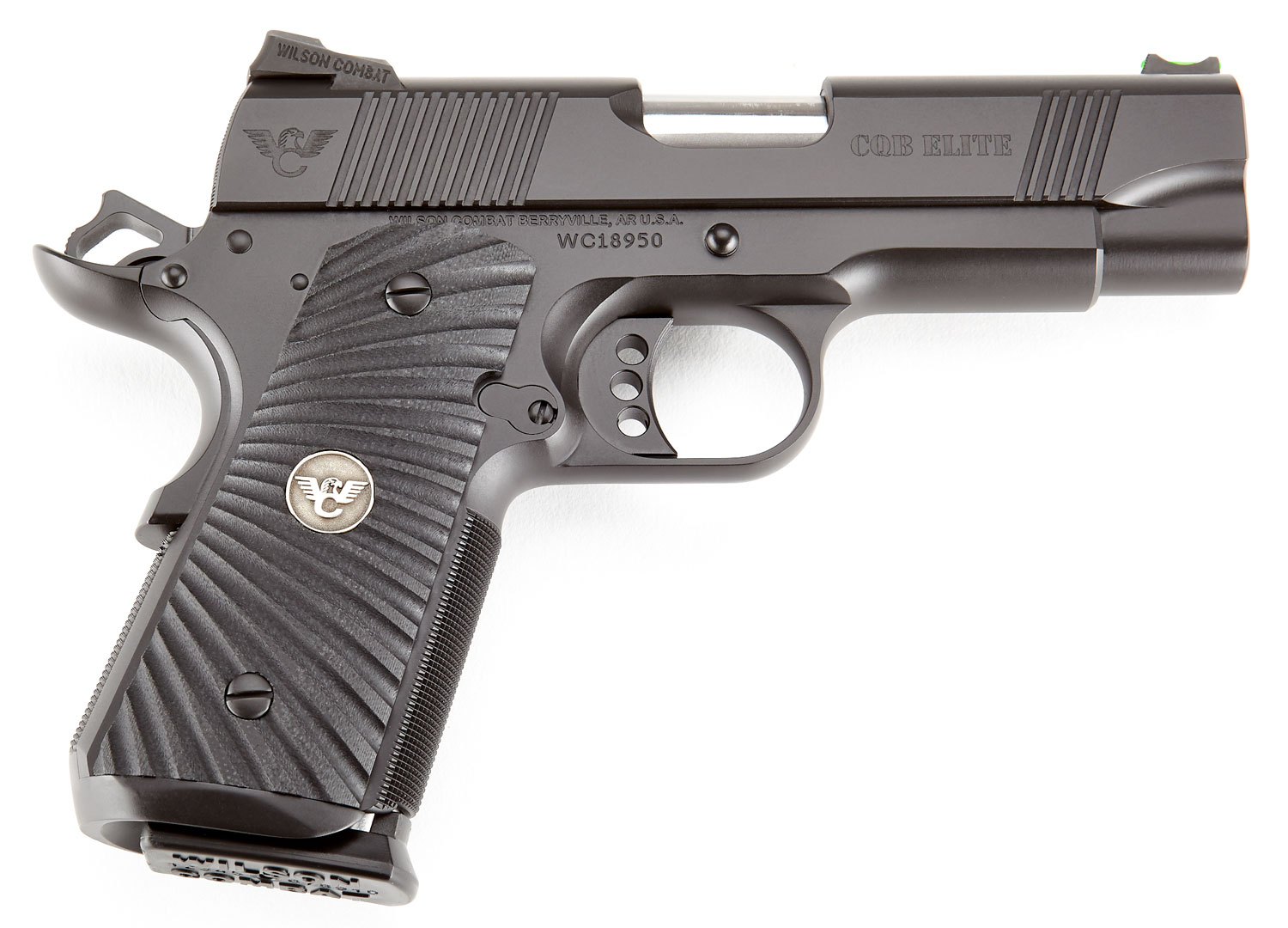 Wilson Combat CQBECP9 CQB Elite Compact Frame 9mm Luger 10+1/9+1 4" Stainless Match Grade Barrel, Black Serrated Carbon Steel Slide, Black Carbon Steel Frame w/Beavertail, Black G10 Starburst Grip 3 Wilson Combat CQBECP9 CQB Elite Compact Frame 9mm Luger 10+1/9+1 4" Stainless Match Grade Barrel, Black Serrated Carbon Steel Slide, Black Carbon Steel Frame w/Beavertail, Black G10 Starburst Grip