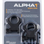 Sig Sauer Electro-Optics SOA10022 Alpha 1 Matte Black 1" Extra High 0 MOA 2 113480