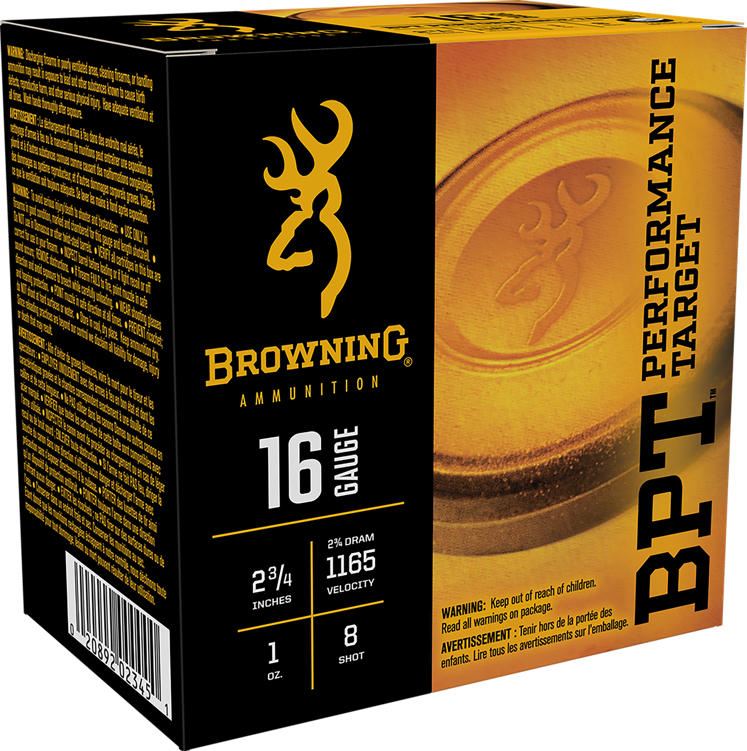 Browning Ammo B193611628 BPT Performance Target 16Gauge 2.75" 1oz 8Shot 25 Per Box/10 Case 3 Browning Ammo B193611628 BPT Performance Target 16Gauge 2.75" 1oz 8Shot 25 Per Box/10 Case