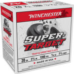 Winchester Ammo TRGT207 Super-Target 20Gauge 2.75" 7/8oz 7.5Shot 25 Per Box/10 Case 2 116428
