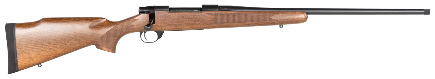 Howa HWH308 M1500 Standard Hunter 308 Win 5+1 22" Black Steel Threaded Barrel, Black Steel Receiver, Walnut Fixed Wood Stock