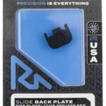 Rival Arms RA43G001A Slide Back Cover Plate Double Stack Black Anodized Aluminum for Glock 17/19 Gen3-4 2 124548