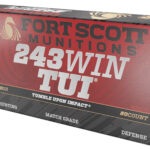 Fort Scott Munitions 243080SCV Tumble Upon Impact (TUI) Rifle 243Win 80gr Solid Copper Spun 20 Per Box/10 Case 2 133869