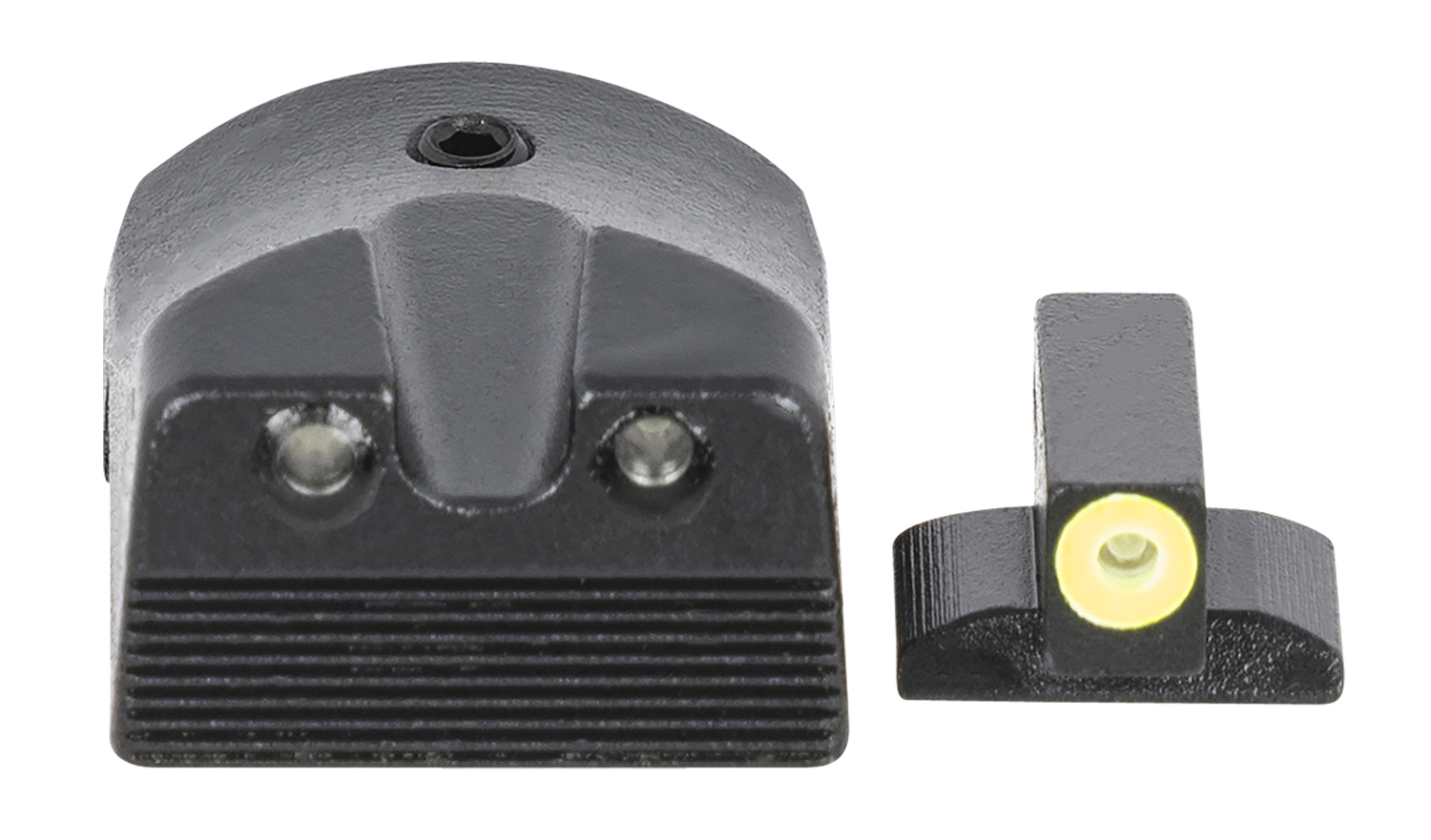 Meprolight USA 412183121 Hyper-Bright  Green Tritium Yellow Outline Front Sight-Green Tritium Black Outline Rear Sight Kimber 1911 Slant