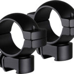 TruGlo TGTG8960B2 Lightweight Scope Rings Matte Black 1" Medium 2 Screws (1 Per Side) 2 135965