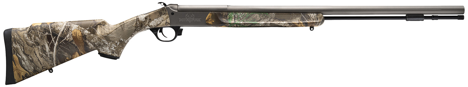 Traditions CR841104421 NitroFire VAPR 50 Cal 209 Primer 26" Gray Cerakote Fluted & Tapered Barrel, Drilled & Tapped Receiver, Realtree Edge Fixed Synthetic Stock