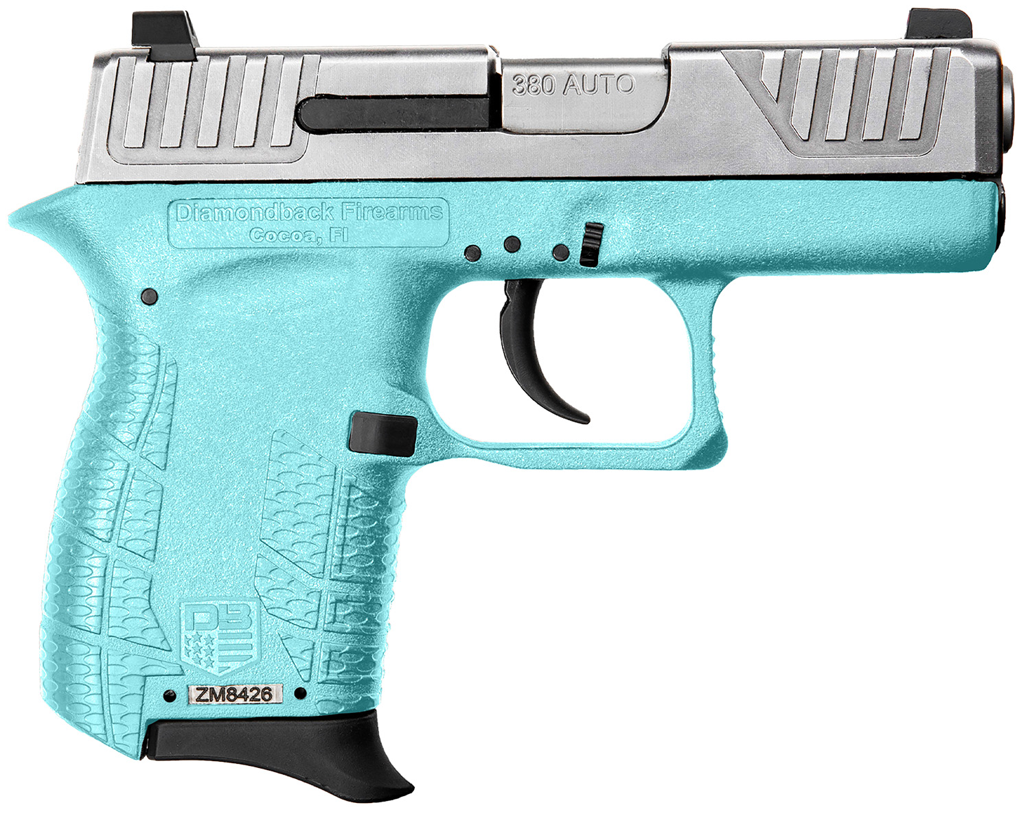 Diamondback DB0100E092 DB380 Gen4 Micro-Compact Frame 380 ACP 6+1, 2.80" Stainless Steel Barrel, Nickel Boron Serrated Stainless Steel Slide, Mint Polymer Frame w/Beavertail & Grip 3 Diamondback DB0100E092 DB380 Gen4 Micro-Compact Frame 380 ACP 6+1, 2.80" Stainless Steel Barrel, Nickel Boron Serrated Stainless Steel Slide, Mint Polymer Frame w/Beavertail & Grip