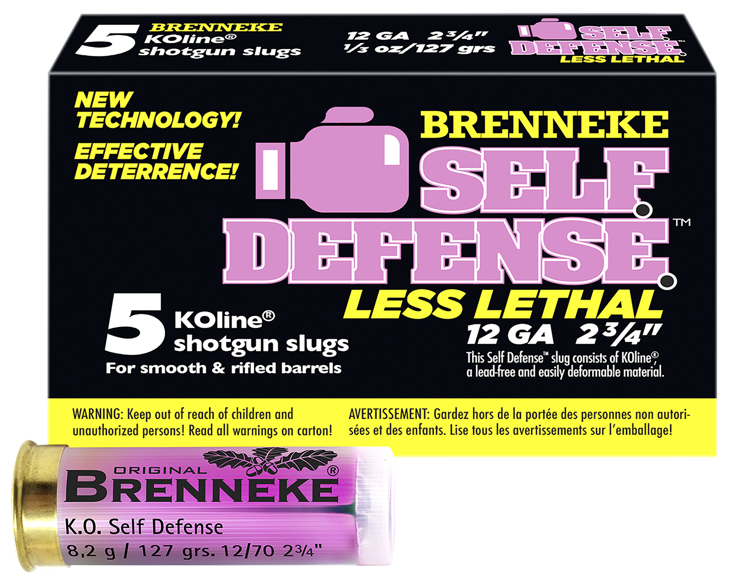 Brenneke SL122SDLL Self Defense 12Gauge 2.75" 1/3oz Sabot Slug Shot 5 Per Box/50 Case 3 Brenneke SL122SDLL Self Defense 12Gauge 2.75" 1/3oz Sabot Slug Shot 5 Per Box/50 Case