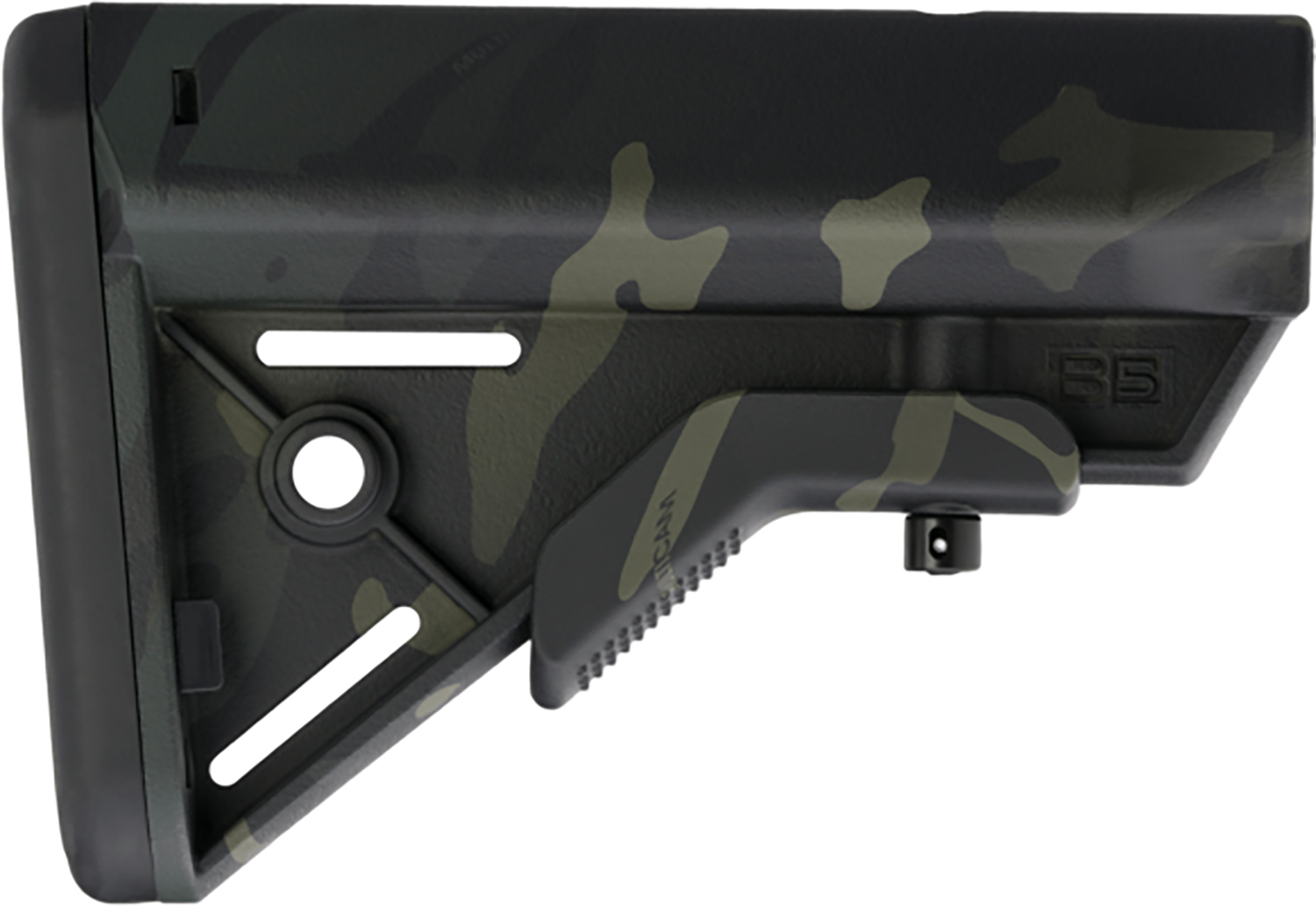 B5 Systems BRV1421 Bravo Black Multi-Cam Synthetic for AR-Platform with Mil-Spec Receiver Extension (Tube Not Included) 3 B5 Systems BRV1421 Bravo Black Multi-Cam Synthetic for AR-Platform with Mil-Spec Receiver Extension (Tube Not Included)