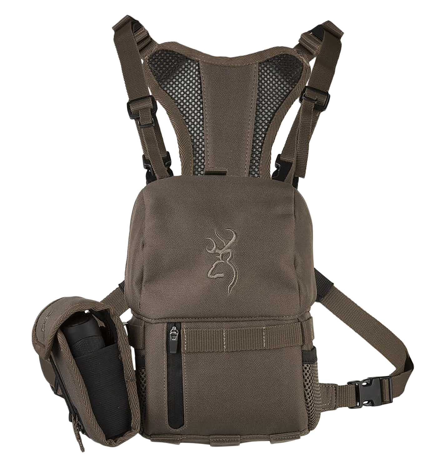 Browning 12987 Speed Bino Hub Major Brown Harness Style 3.25" 3 Browning 12987 Speed Bino Hub Major Brown Harness Style 3.25"