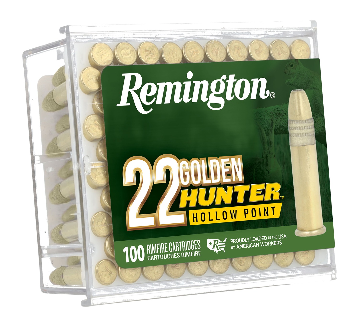 Remington Ammunition R21251 Golden Hunter 22LR 40gr Plated Hollow Point 100 Per Box/50 Case 3 Remington Ammunition R21251 Golden Hunter 22LR 40gr Plated Hollow Point 100 Per Box/50 Case