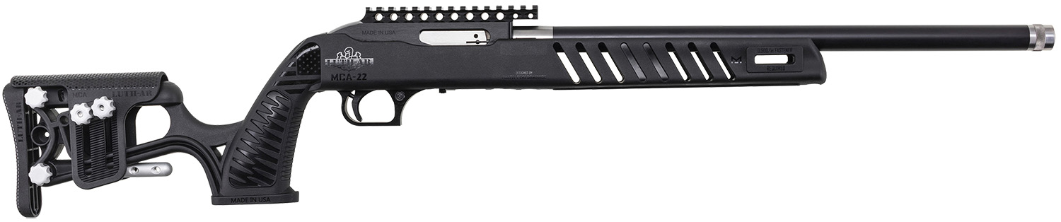Magnum Research SSL22UT Magnum Lite SwitchBolt 22 LR 10+1 18" Black Tensioned w/Threaded Muzzle Barrel, Black Receiver w/Picatinny Rail, Black Luth-AR MCA-22 Stock 3 Magnum Research SSL22UT Magnum Lite SwitchBolt 22 LR 10+1 18" Black Tensioned w/Threaded Muzzle Barrel, Black Receiver w/Picatinny Rail, Black Luth-AR MCA-22 Stock