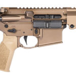 Geissele Automatics 08-518S Super Duty MOD1 300 Blackout 8" Black Threaded Barrel, Flat Dark Earth Receiver w/Picatinny Rail, Flat Dark Earth Synthetic SB Tactical SBA3 Brace, FDE A17 Grip 1 177293