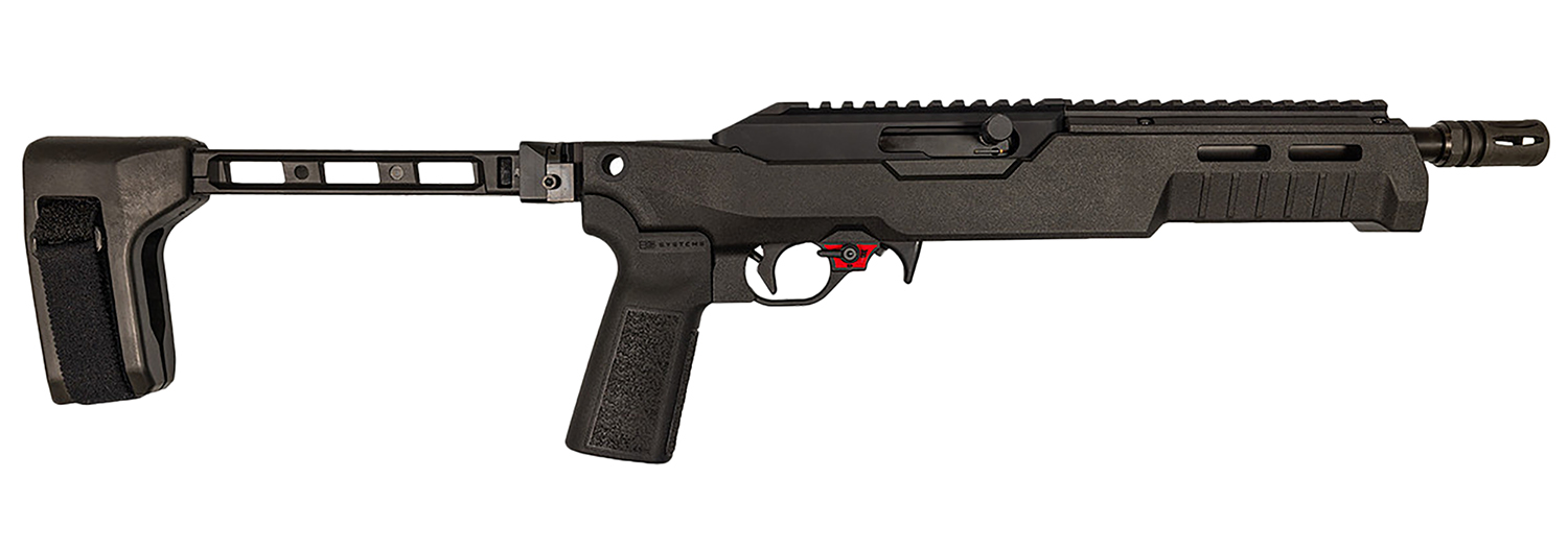 Franklin Armory 0230000BLK F22 22 LR 10+1 8" Black Threaded Barrel, Black Aluminum Receiver w/Picatinny Rail, SB Tactical 1913 Brace 3 Franklin Armory 0230000BLK F22 22 LR 10+1 8" Black Threaded Barrel, Black Aluminum Receiver w/Picatinny Rail, SB Tactical 1913 Brace