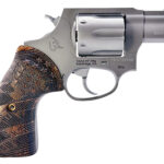 Taurus 2-85629-US2 856 Small 6 Shot 2" Matte Stainless Steel Barrel & Frame, Polished Cylinder, Custom Designed Wood Grip w/Stars, Transfer Bar Safety, Exposed Hammer 1 179234