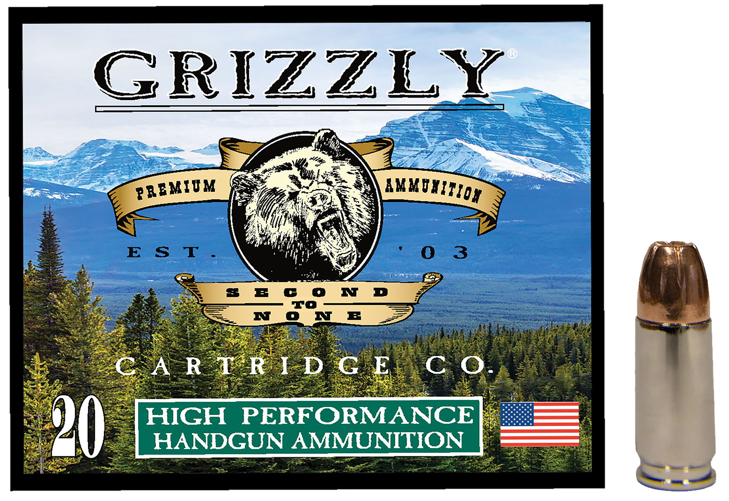 Grizzly Ammo GC9MM29mm Luger 124gr Jacketed Hollow Point 20 Per Box/10 Case 3 Grizzly Ammo GC9MM29mm Luger 124gr Jacketed Hollow Point 20 Per Box/10 Case