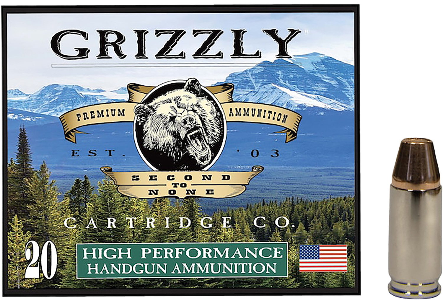 Grizzly Ammo GC9+P+39mm+P Luger 47gr Full Metal Jacket Flat Point 20 Per Box/10 Case 3 Grizzly Ammo GC9+P+39mm+P Luger 47gr Full Metal Jacket Flat Point 20 Per Box/10 Case