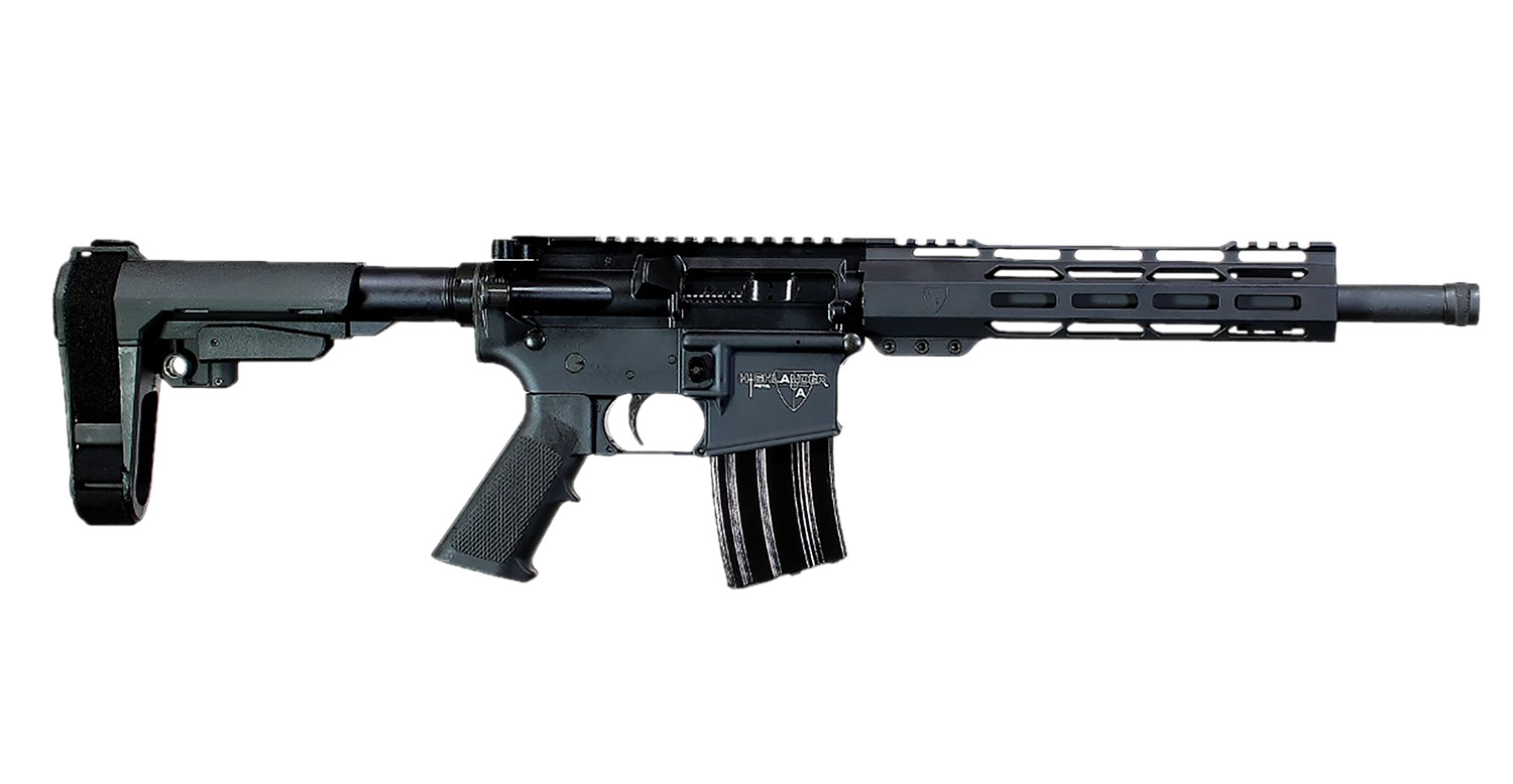 Alexander Arms PHI50ST Highlander 50 Beowulf 7+1 12" Black Fluted Threaded Barrel, Black Anodized Picatinny Rail Receiver, SB Tactical SBA3 Brace, Black Ergo Grip 3 Alexander Arms PHI50ST Highlander 50 Beowulf 7+1 12" Black Fluted Threaded Barrel, Black Anodized Picatinny Rail Receiver, SB Tactical SBA3 Brace, Black Ergo Grip