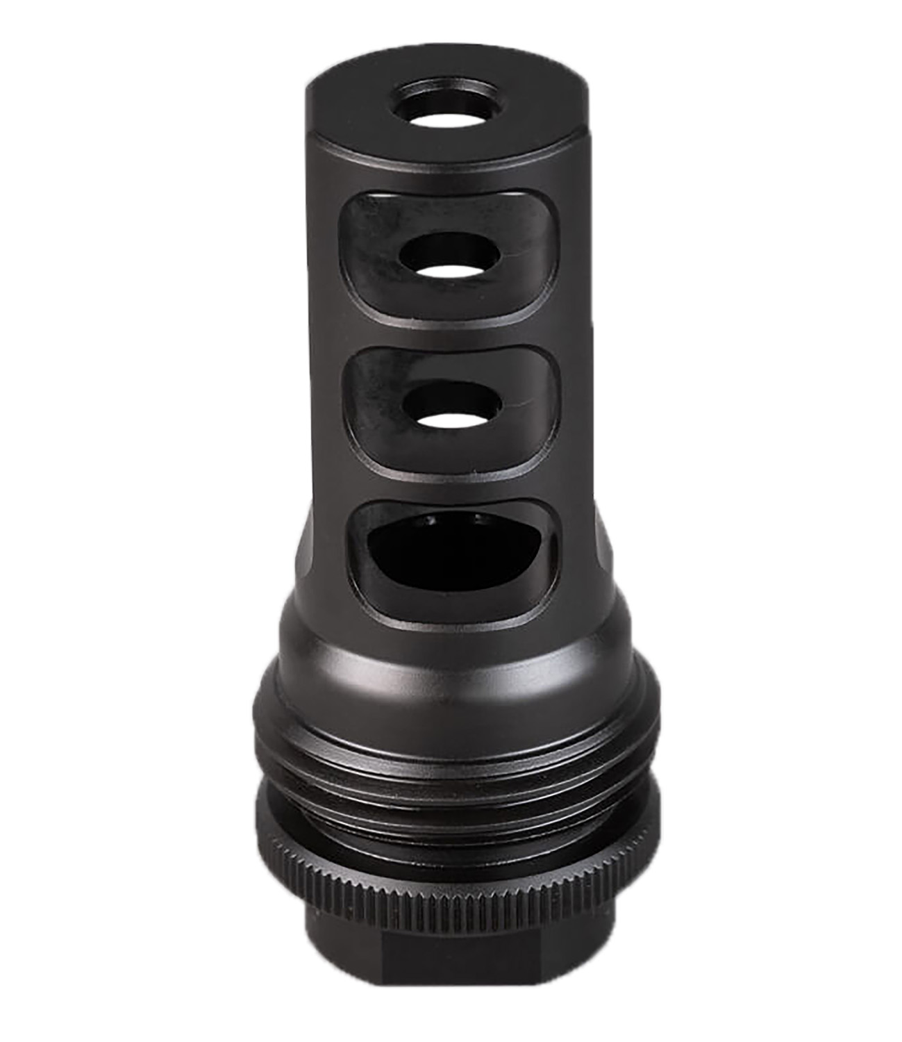 SilencerCo AC4766 ASR Muzzle Brake Black Nitride 9/16x24 RH Threads 9mm 3 SilencerCo AC4766 ASR Muzzle Brake Black Nitride 9/16x24 RH Threads 9mm