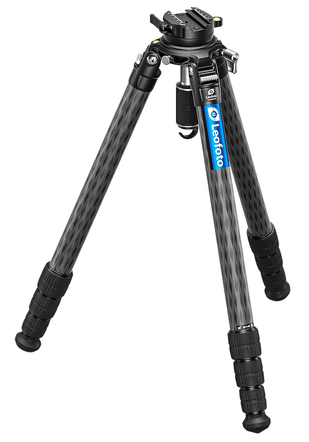 Leofoto Usa LM-364CX+YB-75LRC  Carbon Fiber Tripod Black