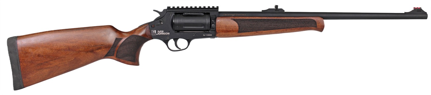 Iver Johnson Arms IJ1000 IJ1000 410 Gauge 5rd 20" Matte Black Chrome Barrel, Matte Black Chrome Receiver w/Picatinny Rail, Walnut Fixed Stock 3 Iver Johnson Arms IJ1000 IJ1000 410 Gauge 5rd 20" Matte Black Chrome Barrel, Matte Black Chrome Receiver w/Picatinny Rail, Walnut Fixed Stock