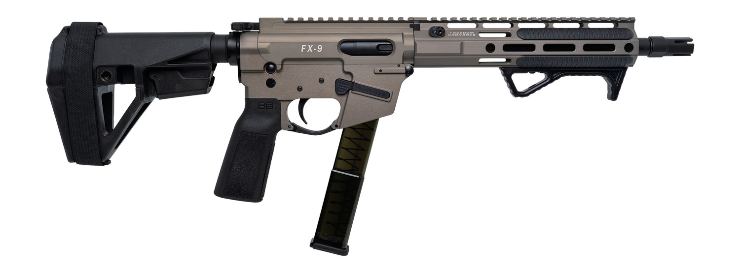 Freedom Ordance FX9P10E-FDE FX9P Elite 9mm Luger 10" Black Nitride Threaded Barrel, Flat Dark Earth Anodized Aluminum Receiver w/Picatinny Rail, M-LOK Handguard, Black Polymer SB Tactical SBA5 Brace, 3 Freedom Ordance FX9P10E-FDE FX9P Elite 9mm Luger 10" Black Nitride Threaded Barrel, Flat Dark Earth Anodized Aluminum Receiver w/Picatinny Rail, M-LOK Handguard, Black Polymer SB Tactical SBA5 Brace,