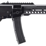 Patriot Ordnance Factory 02543 Tombstone 9mm Luger 20+1 16.50" Black Fluted Threaded Barrel, Black Aluminum Receiver w/Picatinny Rail, M-LOK Handguard, Magpul SGA Black Synthetic Stock 2 195879
