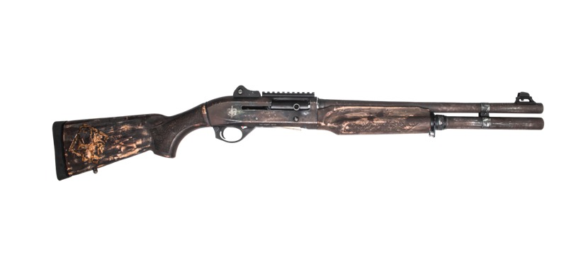 MAC 21000122APOC Apocalypse 12 Gauge Semi-Auto 3" 5+1 18.50" Multicolor Distressed Cerakote Barrel, Multicolor Engraved & Distressed Cerakote Receiver w/Picatinny Rail, Aged, Distressed & Engraved Wo 3 MAC 21000122APOC Apocalypse 12 Gauge Semi-Auto 3" 5+1 18.50" Multicolor Distressed Cerakote Barrel, Multicolor Engraved & Distressed Cerakote Receiver w/Picatinny Rail, Aged, Distressed & Engraved Wo