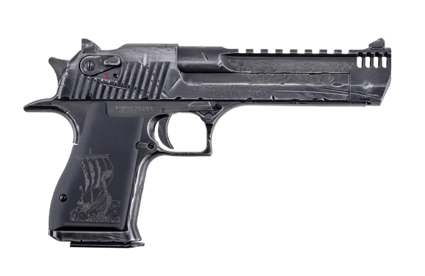 Magnum Research DE50VK1 Desert Eagle Mark XIX Viking 50 AE 7+1 6" Carbon Steel Integral Muzzle Brake/Picatinny Rail Barrel 3 Magnum Research DE50VK1 Desert Eagle Mark XIX Viking 50 AE 7+1 6" Carbon Steel Integral Muzzle Brake/Picatinny Rail Barrel